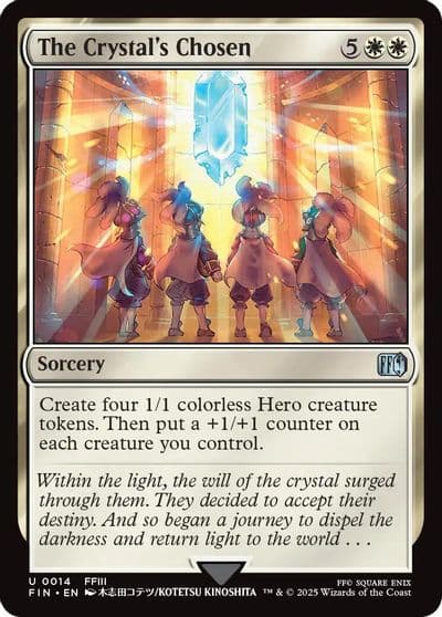 The Crystals Chosen FINAL FANTASY Magic card