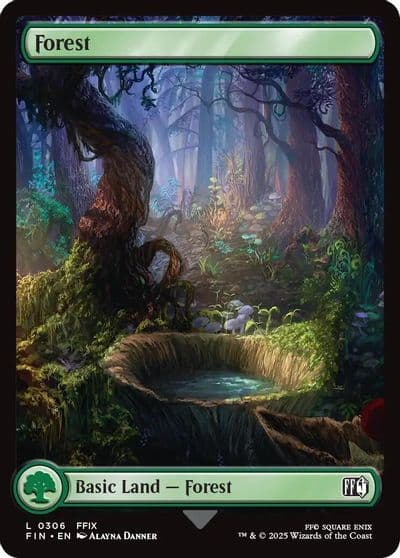 Forest 0306 FINAL FANTASY Magic card