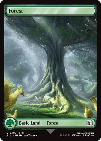Forest 0307 FINAL FANTASY Magic card