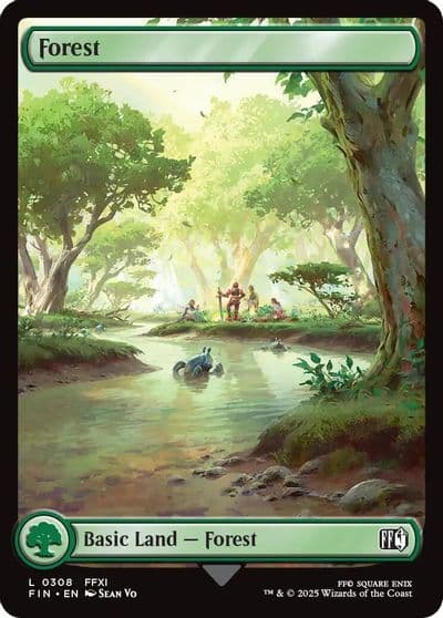 Forest 0308 FINAL FANTASY Magic card