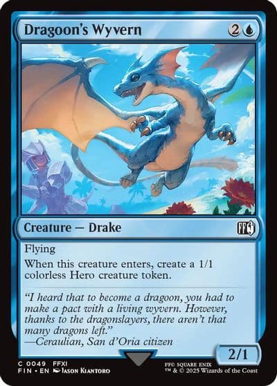 Dragoons Wyvern FINAL FANTASY Magic card
