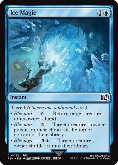 Ice Magic FINAL FANTASY Magic card