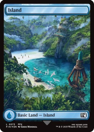 Island 0573 Surge Foil FINAL FANTASY Magic card
