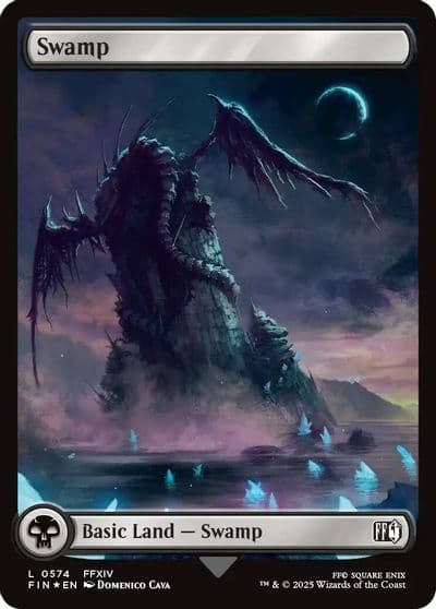 Swamp 0574 Surge Foil FINAL FANTASY Magic card