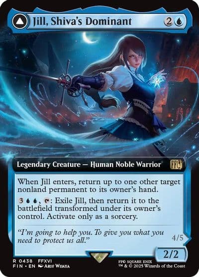 Jill Shivas Dominant Extended Art FINAL FANTASY Magic card