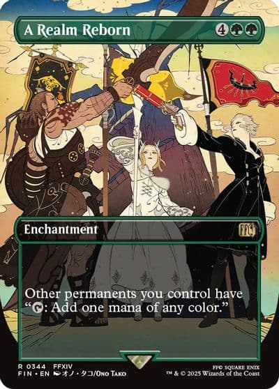 A Realm Reborn Borderless FINAL FANTASY Magic card