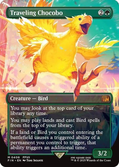 Traveling Chocobo Borderless FINAL FANTASY Magic card