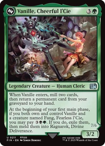 Vanille Cheerful lCie FINAL FANTASY Magic card