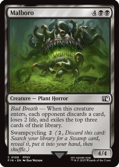Malboro FINAL FANTASY Magic card