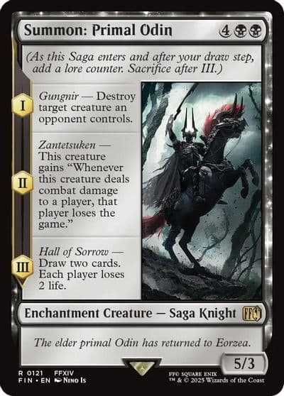 Summon Primal Odin FINAL FANTASY Magic card