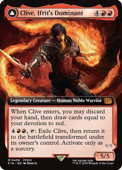 Clive Ifrits Dominant Extended Art FINAL FANTASY Magic card