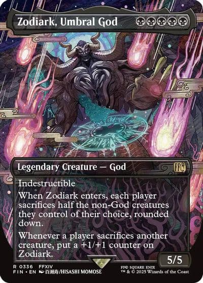 Zodiark Umbral God Borderless FINAL FANTASY Magic card