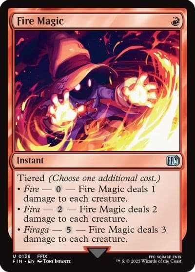Fire Magic FINAL FANTASY Magic card