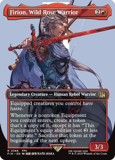 Firion Wild Rose Warrior Borderless FINAL FANTASY Magic card