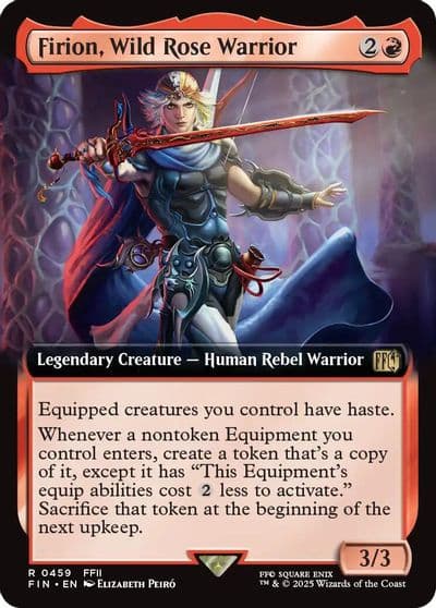 Firion Wild Rose Warrior Extended Art FINAL FANTASY Magic card