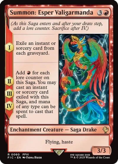 Summon Esper Valigarmanda Commander: FINAL FANTASY Magic card