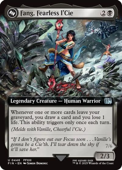 Fang Fearless lCie Extended Art FINAL FANTASY Magic card