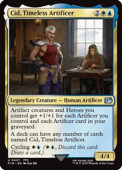 Cid Timeless Artificer 0407 FINAL FANTASY Magic card