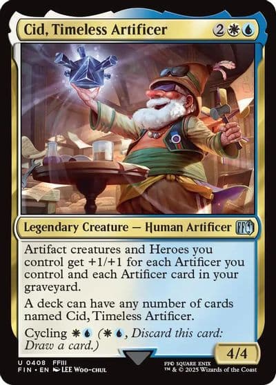Cid Timeless Artificer 0408 FINAL FANTASY Magic card