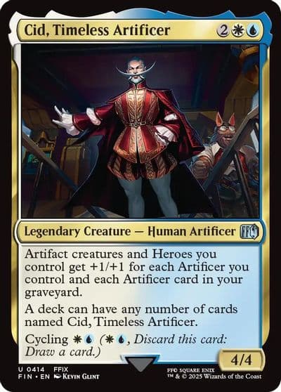 Cid Timeless Artificer 0414 FINAL FANTASY Magic card