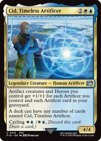 Cid Timeless Artificer 0415 FINAL FANTASY Magic card