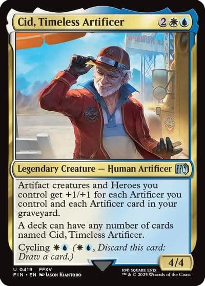 Cid Timeless Artificer 0419 FINAL FANTASY Magic card