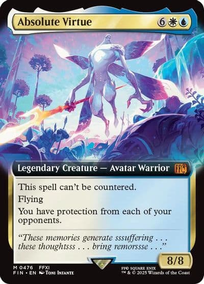 Absolute Virtue Extended Art FINAL FANTASY Magic card