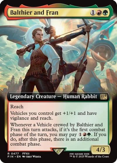 Balthier and Fran Extended Art FINAL FANTASY Magic card