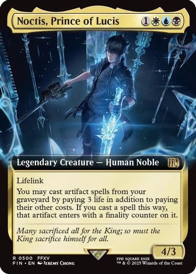 Noctis Prince of Lucis Extended Art FINAL FANTASY Magic card