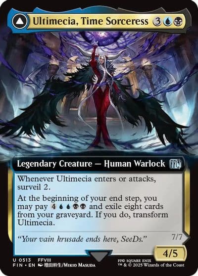 Ultimecia Time Sorceress Extended Art FINAL FANTASY Magic card