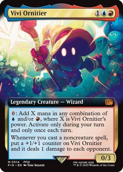 Vivi Ornitier Extended Art FINAL FANTASY Magic card
