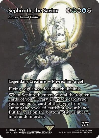 Sephiroth the Savior Atraxa Grand Unifier Showcase FINAL FANTASY: Through the Ages Magic card