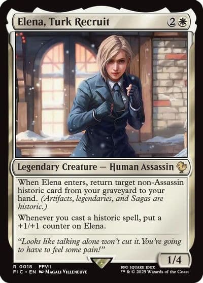 Elena Turk Recruit Commander: FINAL FANTASY Magic card
