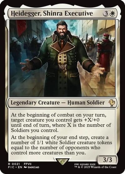 Heidegger Shinra Executive Commander: FINAL FANTASY Magic card