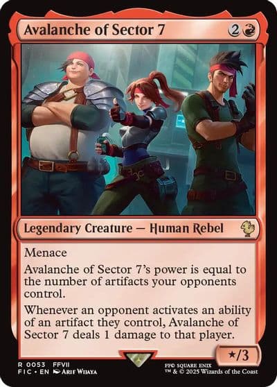 Avalanche of Sector 7 Commander: FINAL FANTASY Magic card