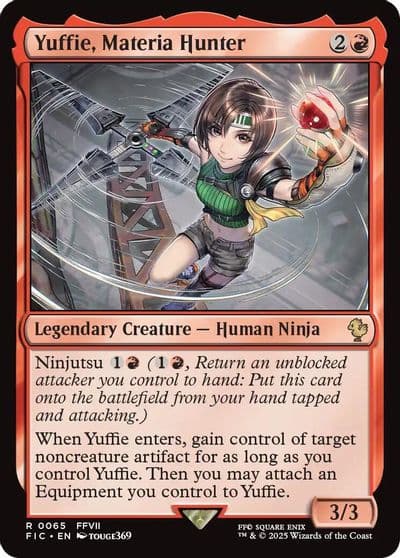Yuffie Materia Hunter Commander: FINAL FANTASY Magic card