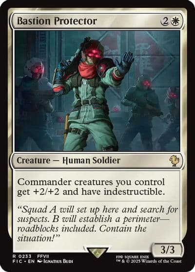 Bastion Protector Commander: FINAL FANTASY Magic card