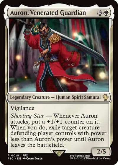 Auron Venerated Guardian Commander: FINAL FANTASY Magic card