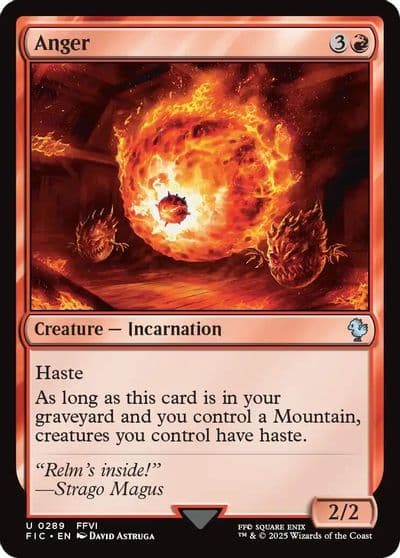 Anger Commander: FINAL FANTASY Magic card