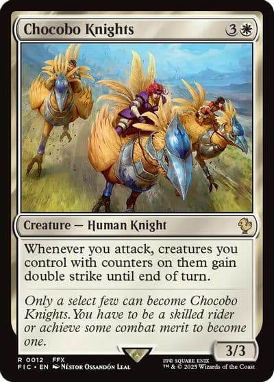 Chocobo Knights Commander: FINAL FANTASY Magic card