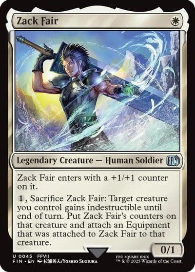 Zack Fair FINAL FANTASY Magic card