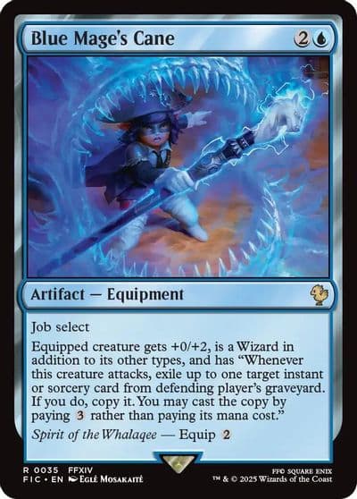 Blue Mages Cane Commander: FINAL FANTASY Magic card