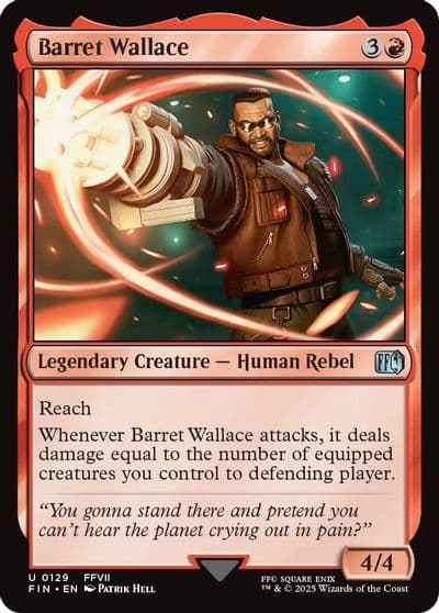 Barret Wallace FINAL FANTASY Magic card