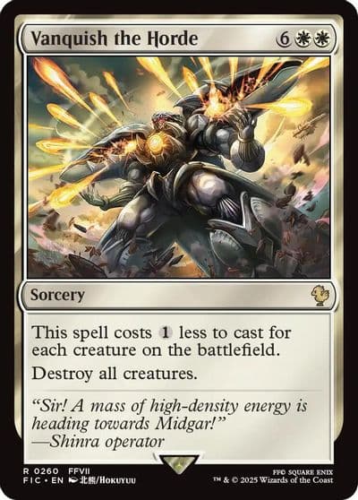 Vanquish the Horde Commander: FINAL FANTASY Magic card