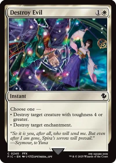 Destroy Evil Commander: FINAL FANTASY Magic card