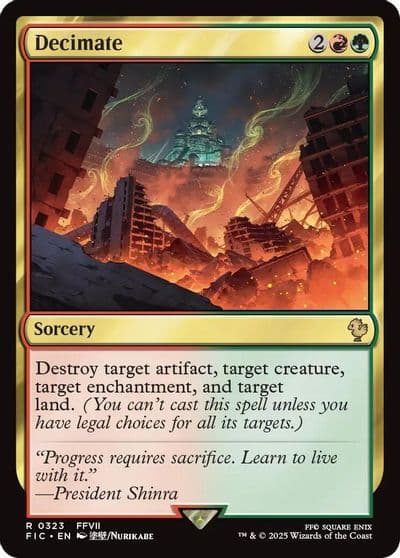 Decimate Commander: FINAL FANTASY Magic card