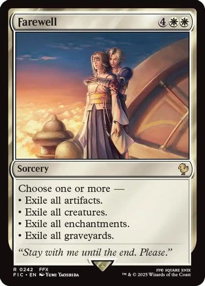 Farewell Commander: FINAL FANTASY Magic card