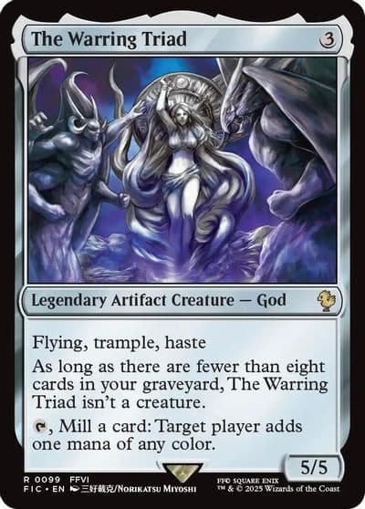 The Warring Triad Commander: FINAL FANTASY Magic card