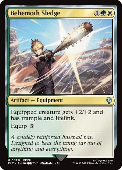 Behemoth Sledge Commander: FINAL FANTASY Magic card