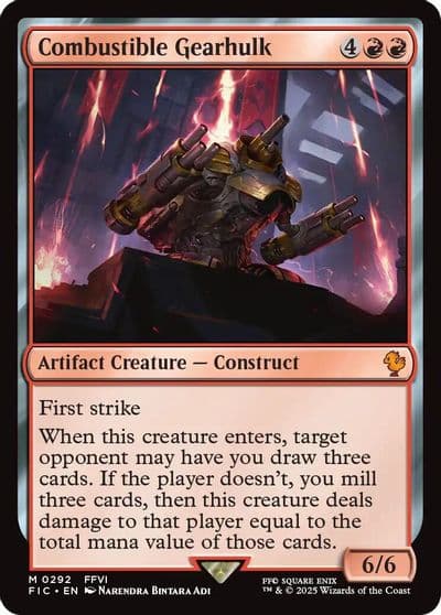 Combustible Gearhulk Commander: FINAL FANTASY Magic card